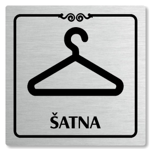 Šatna, 80x80mm, stříbrná, Texas